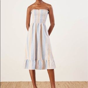 REFORMATION Bermuda strapless dress size S